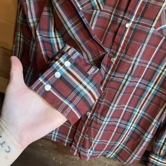 90's Vintage Sasson Shirt Large Casual Button Up Long Sleeve Mens - Picture 5 of 9